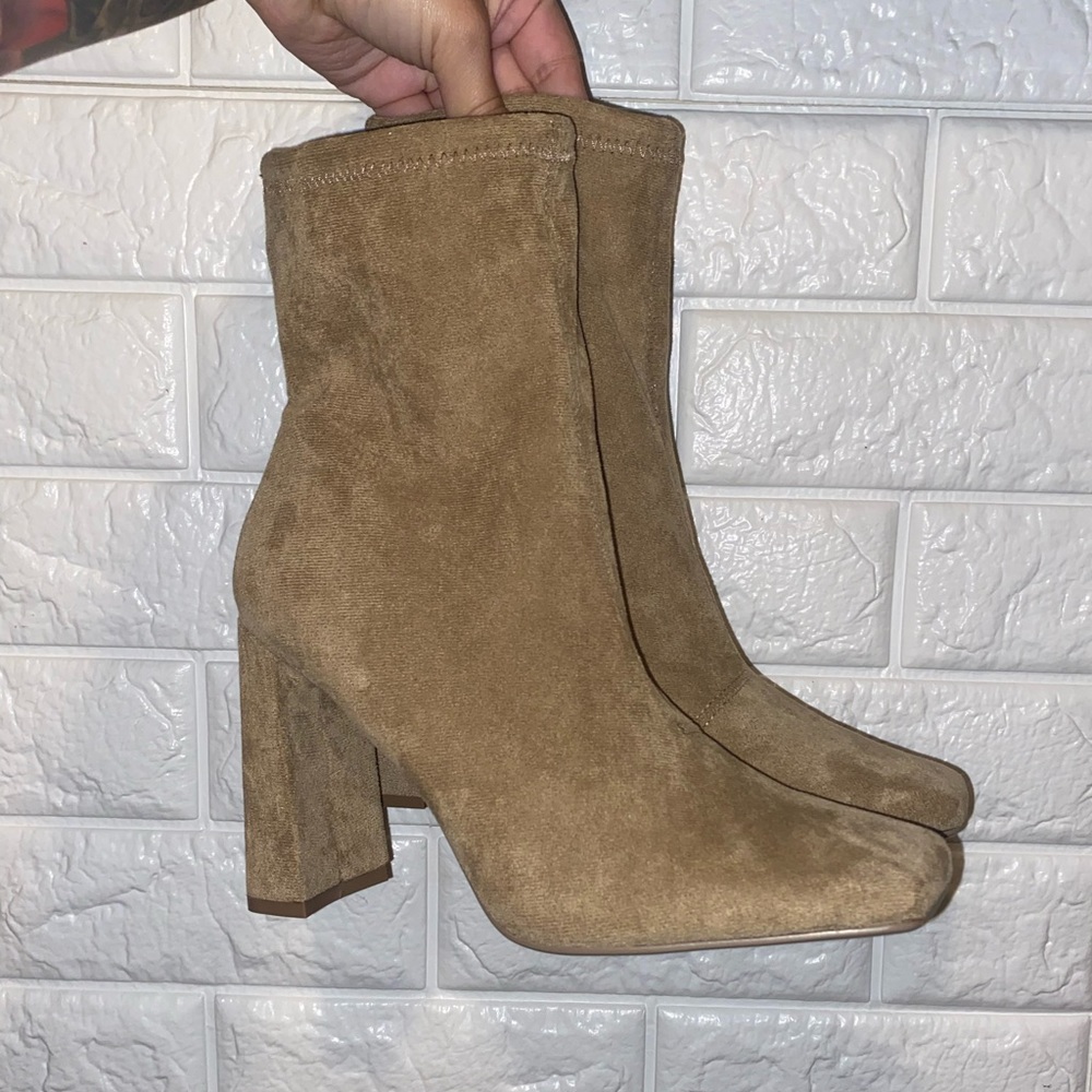 Taupe Fashion Nova Booties